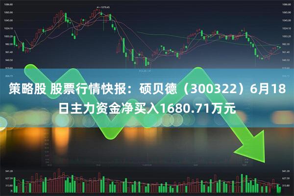 策略股 股票行情快报：硕贝德（300322）6月18日主力资金净买入1680.71万元